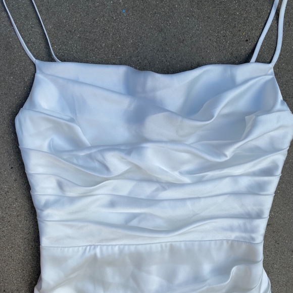 Birdy Grey white satin mini dress - Picture 2 of 7